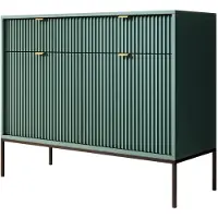 Meubella Dressoir groen 104x39x83 cm goud hotel chique
