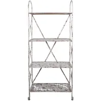 Clayre & Eef Wandrek 76x47x177 cm bruin ijzer tuinrek