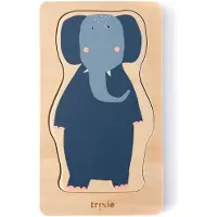Trixie Houten 4-lagen dierenpuzzel - Eerste speelgoed baby - vanaf 1 Jaar - Educatief - Voor Jongens & Meisjes