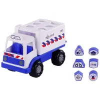 Cavallino Politievrachtwagen Vormenstoof met 6 Blokken, 26cm