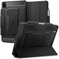 Spigen Rugged Armor Pro Bookcase voor de Apple iPad Pro 11 (2025) M5 / (2024) M4 - Zwart