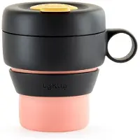 Lékué Koffiebeker To Go - 355 ml - Coral Pink