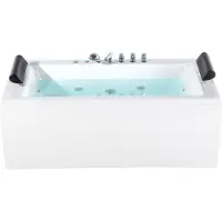 Beliani MONTEGO - Whirlpool - Wit - 83 x 172 cm - Acryl