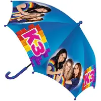K3 Paraplu - Donkerblauwe regenboog paraplu 73 cm