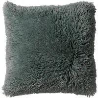 Dutch decor - FLUFFY - Kussenhoes 45x45 cm - superzacht - effen kleur - Jadeite - lichtgroen