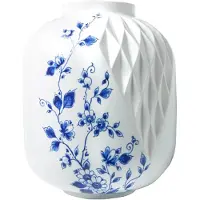 Heinen Delfts Blauw blauw vouw vaas XL