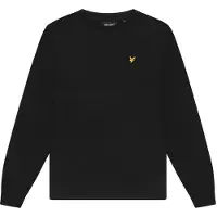 Lyle & Scott longsleeve - zwart Jongens Katoen Ronde hals Effen - maat 170