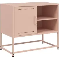 vidaXL Tv-meubel 68x39x60,5 cm staal roze