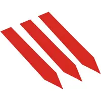 Combicraft PVC Steeketiketten 120 x 20 mm Rood - 100 stuks