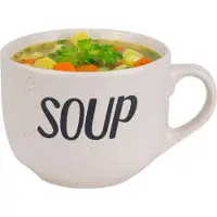 COSY&TRENDY Cosy & Trendy Soepkom - creme wit - 11 cm - 510 ml - Soepbeker - kommetje - schaaltje