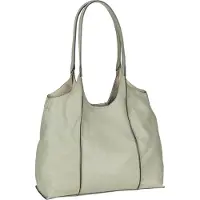 Fredsbruder Leren Schoudertas FB Slouchy Icy Sage Kaki
