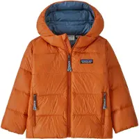 Patagonia - Kinder fleeces / donsjassen - Baby Hi-Loft Down Sweater Hoody Redtail Rust voor Unisex - Kindermaat 12 maanden - Bruin