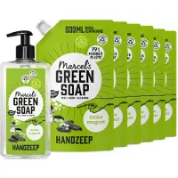 Marcel's Green Soap Handzeep Tonka & Muguet 500 Ml + 6 Navullingen Pakket