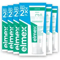 Elmex 6x Tandpasta Sensitive Duopack 2 X 75 Ml