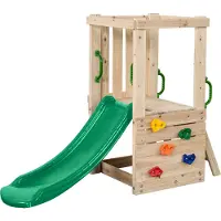 Swing King Swingking Speeltoren Mari Small Met Glijbaan Groen 65x170x12cm