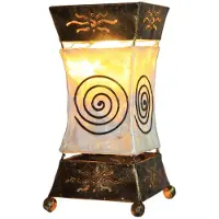 WORU Tafellamp XENIA, brons / oud-messing, Woon-/ Eetkamer, metaal, Design, Tafellamp
