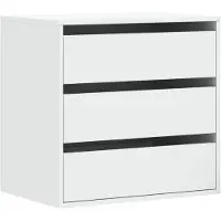 vidaXL Ladekast 60x41x58 cm bewerkt hout wit