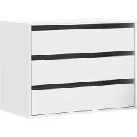 vidaXL Ladekast 80x41x58 cm bewerkt hout wit