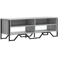 vidaXL Tv-meubel 122x34x41 cm bewerkt hout grijs sonoma eikenkleurig