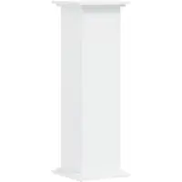 vidaXL Plantenstandaard 33x33x100 cm bewerkt hout wit