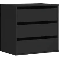 vidaXL Ladekast 60x41x58 cm bewerkt hout zwart