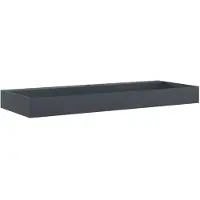 vidaXL Wastafel 120x46x11 cm mineraal gegoten/marmer gegoten antraciet