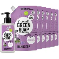 Marcel's Green Soap Handzeep Lavendel & Rozemarijn 250 ml + 6 Navullingen Pakket