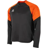 Stanno Bolt Trainingstrui 1/4-Zip Kids Zwart Oranje