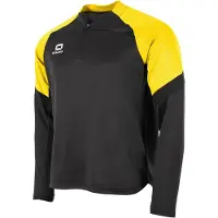 Stanno Bolt Trainingstrui 1/4-Zip Kids Zwart Geel