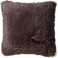 Dutch decor - FLUFFY - Kussenhoes 60x60 cm - superzacht - XL kussensloop - Driftwood - taupe
