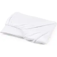 Libeco Hoeslaken Classics Geneva White (Linnen)-160 x 200 cm