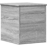 vidaXL Opbergbox 30x35x35 cm bewerkt hout grijs sonoma eikenkleurig