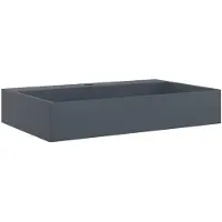 vidaXL Wastafel 60x38x11 cm mineraal gegoten/marmer gegoten antraciet