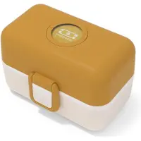 Monbento Kinderen Lunchbox 800ml – BPA-vrije en Duurzame Bento Box - Okergeel - Ideaal voor School en Uitjes