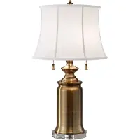 Elstead Lighting LED Tafellamp Stateroom | 2X E27 Max 60W | Bali Brass