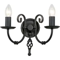 Elstead Lighting LED Wandlamp Artisan | 2X E14 Max 60W | Black