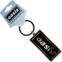 Rock Off Oasis - Logo Sleutelhanger - Zwart/Zilverkleurig