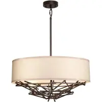 Elstead Lighting LED Hanglamp Taiko | 4X E27 Max 60W | Dimbaar | Olde Bronze