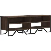 vidaXL Tv-meubel 122x34x41 cm bewerkt hout bruin eikenkleurig