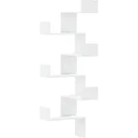 vidaXL Hoekwandschap 45x45x147 cm bewerkt hout wit