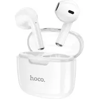 Hoco TWS Draadloze Bluetooth Oordopjes - Earbuds met Kristallen Oplaadcase - Draadloze Oortjes met Microfoon - Bluetooth Oordopjes voor Muziek en Bellen - Wit