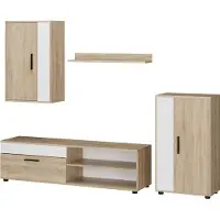 Vicco Berno Wandmeubel – Set van 4 Sonoma