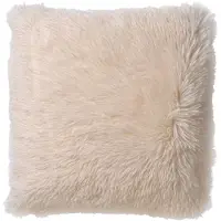 Dutch decor - FLUFFY - Kussenhoes 60x60 cm - superzacht - XL kussensloop - Snow White - wit
