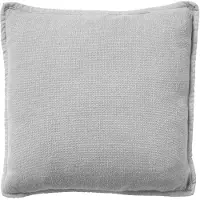 Dutch decor - BOWIE - Kussenhoes 45x45 cm - van gewassen katoen - Micro Chip - lichtgrijs