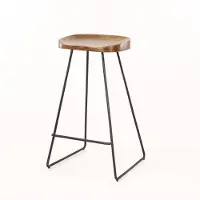 Meubelplaats Barstoel Acacia Houten Zitting - barstoelen set van 4