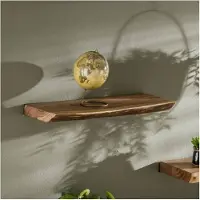 Meubelplaats Wandplank Edge 60 cm Acacia - Naturel