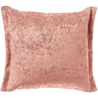 Dutch decor - LEWIS - Kussenhoes 45x45 cm - fluweel - met sierrand - Muted Clay - roze