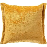 Dutch decor - LEWIS - Kussenhoes 45x45 cm - fluweel - met sierrand - Golden Glow - geel