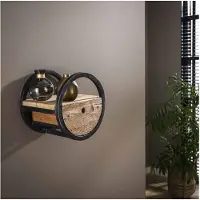 Meubelplaats Wandschap Met Lade 30 cm - Robuust hardhout