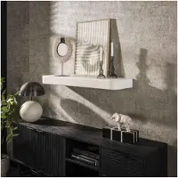 Meubelplaats Wandplank 100cm stone - Marmer composiet